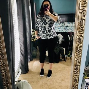 J Crew XL floral Sweatshirt